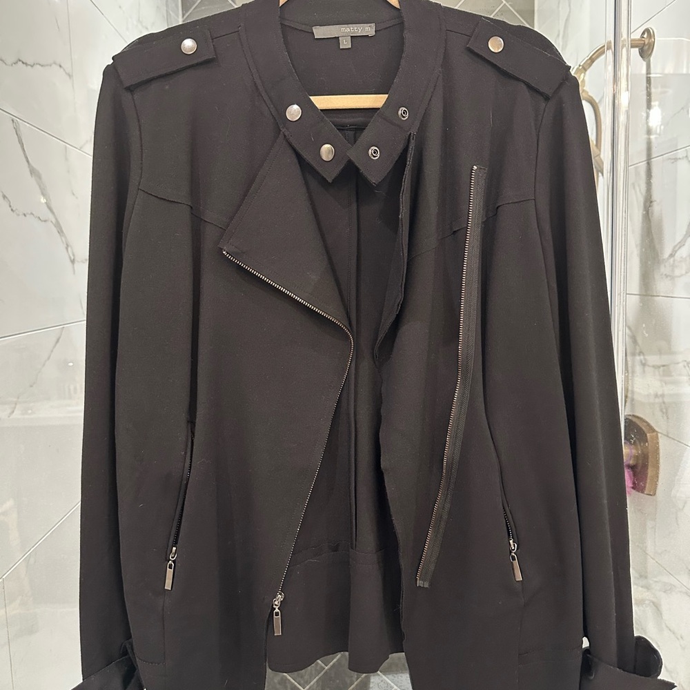 Matty M Black Utility Jacket